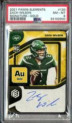 Zach Wilson [Signature Gold] #120 Football Cards 2021 Panini Elements Prices