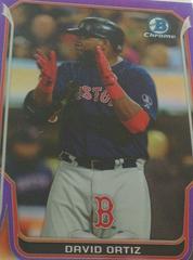 David Ortiz [Purple Refractor] #140 Baseball Cards 2014 Bowman Chrome Prices