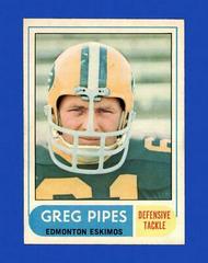 Greg Pipes Football Cards 1968 O Pee Chee CFL Prices