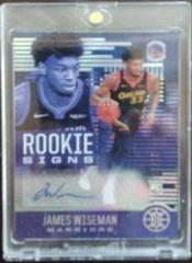 James Wiseman [Sapphire] #RS-JWS Basketball Cards 2020 Panini Illusions Rookie Signs Prices