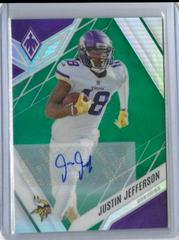 Justin Jefferson [Autograph Green] #78 Football Cards 2022 Panini Phoenix Prices