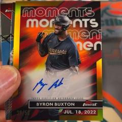 Byron Buxton [Gold] #FMA-BBU Baseball Cards 2023 Topps Finest Moments Autographs Prices