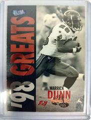 Warrick Dunn [Platinum Medallion] Football Cards 1998 Ultra Prices