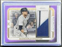 Giancarlo Stanton Baseball Cards 2023 Topps Definitive Patch Collection Prices