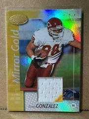 Tony Gonzalez [Mirror Gold Jersey] #42 Football Cards 2002 Leaf Certified Prices