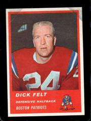 Dick Felt #8 Football Cards 1963 Fleer Prices