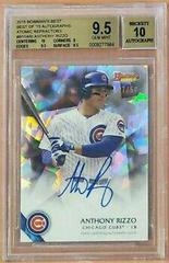 Anthony Rizzo [Atomic Refractor] #ARI Baseball Cards 2015 Bowman's Best of Autographs Prices