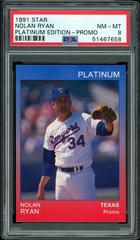 Nolan Ryan [Promo] Baseball Cards 1991 Star Platinum Edition Prices