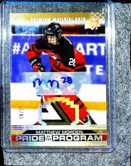 Matthew Morden [Autograph Patch] #100 Hockey Cards 2022 Upper Deck Team Canada Juniors Prices