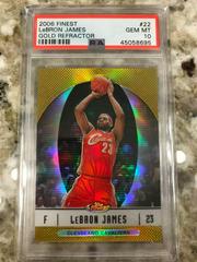 LeBron James [Gold Refractor] Basketball Cards 2006 Finest Prices
