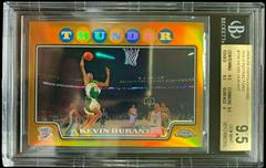 Kevin Durant [Gold Refractor] #156 Basketball Cards 2008 Topps Chrome Prices
