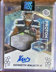 Kenneth Walker III [Cobalt] Football Cards 2022 Panini Elements Proton Patch Autographs Prices