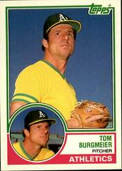 Tom Burgmeier #16T Baseball Cards 1983 Topps Traded Prices