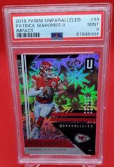 Patrick Mahomes II [Impact] #94 Football Cards 2018 Panini Unparalleled Prices