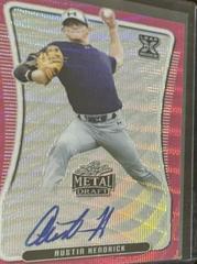 Austin Hendrick [Pink Wave] Baseball Cards 2020 Leaf Metal Draft Autographs Prices