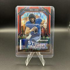 Will Levis [Red Flash] #SO-3 Football Cards 2023 Panini Prizm Draft Picks Student Orientation Prices