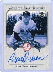 Ryne Duren Baseball Cards 2003 Upper Deck Yankees Signature Series Pride of NY Autograph Prices