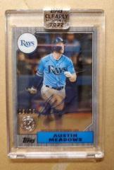 Austin Meadows [Black] #87TBA-AM Baseball Cards 2022 Topps Clearly Authentic 1987 Autographs Prices