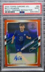 Billy Gilmour [Orange Refractor] #CA-BG Soccer Cards 2020 Topps Chrome UEFA Champions League Autographs Prices