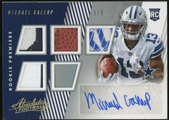 Michael Gallup [Material Autograph Five] #174 Football Cards 2018 Panini Absolute Prices