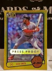 Ozzie Smith [Gold Press Proof] Baseball Cards 2017 Panini Donruss Retro Variations 1983 Prices