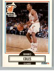Bimbo Coles Basketball Cards 1990 Fleer Update Prices