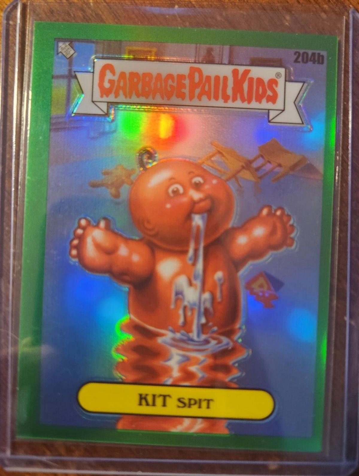 KIT Spit [Green Wave Refractor] #204b 2022 Garbage Pail Kids Chrome