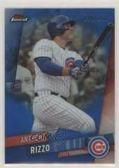 Anthony Rizzo [Blue Refractor] #65 Baseball Cards 2019 Topps Finest Prices