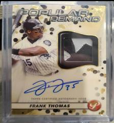 Frank Thomas [Superfractor] #DPAR-FT Baseball Cards 2023 Topps Pristine Popular Demand Autograph Relic Prices