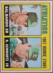 1967 Topps Athletics Rookies (Sal Bando/Randy Schwartz)