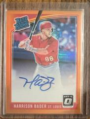 Harrison Bader [Orange] #RRS-HB Baseball Cards 2018 Panini Donruss Optic Rated Rookie Signatures Prices