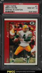 Brett Favre [Minted in Canton] Football Cards 1997 Topps Prices
