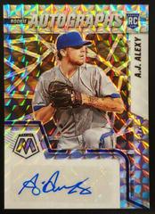 A. J. Alexy [Mosaic] #RAM-AY Baseball Cards 2022 Panini Mosaic Rookie Autographs Prices