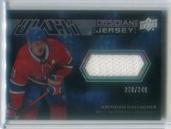 Brendan Gallagher Hockey Cards 2021 SPx UD Black Obsidian Jersey Prices