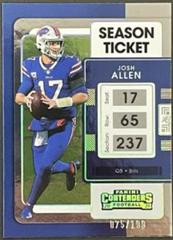 Josh Allen [Playoff] #10 Football Cards 2021 Panini Contenders Prices