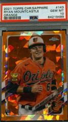 Ryan Mountcastle [Orange] #143 Baseball Cards 2021 Topps Chrome Sapphire Prices
