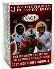 Blaster Box Football Cards 2022 Sage Hit Prices