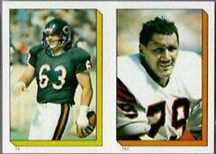 Jay Hilgenberg, Ross Browner Football Cards 1986 Topps Stickers Prices