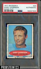 Gary Garrison [Hand Cut] #24 Football Cards 1971 Bazooka Prices