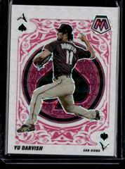 Yu Darvish [Pink Fluorescent] #A-14 Baseball Cards 2022 Panini Mosaic Aces Prices