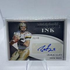 Drew Brees Football Cards 2022 Panini Immaculate Collegiate Ink Autographs Prices