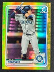 Julio Rodriguez [Gold Refractor] Baseball Cards 2020 Bowman Draft Chrome Prices