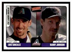 Luis Gonzalez, Randy Johnson #365 Baseball Cards 2001 Upper Deck Victory Prices