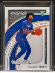 Shaedon Sharpe #15 Basketball Cards 2022 Panini Immaculate Collection Collegiate Prices