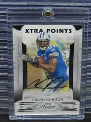 Calvin Johnson [Xtra Points Black Autograph] Football Cards 2009 Playoff Prestige Prices