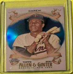 Rod Carew [Blue Refractor] Baseball Cards 2021 Topps Allen & Ginter Chrome Prices