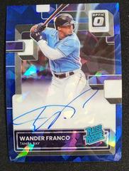 Wander Franco [Navy Blue Ice] #RRS-WF Baseball Cards 2022 Panini Donruss Optic Rated Rookie Signatures Prices