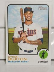 Byron Buxton #OB-BBX Baseball Cards 2022 Topps Heritage Oversized 1973 Boxtopper Prices