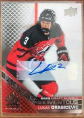 Lukas Dragicevic [Autograph] Hockey Cards 2022 Upper Deck Team Canada Juniors Prospectus Momentous Prices