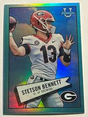 Stetson Bennett [Aqua] #52BF-17 Football Cards 2022 Bowman Chrome University 1952 Prices